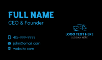 Fast Blue Car Business Card Design