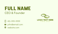 Leaf Letter Z Business Card Design