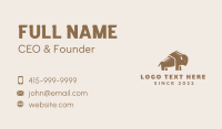 Bison Cattle Livestock Business Card