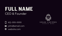 Royal Crown Wreath Shield Business Card Image Preview