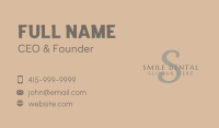 Simple Elegant Lettermark Business Card