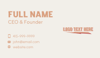 Vintage Thunderbolt Apparel Business Card