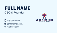 Muscle Man Hero Business Card