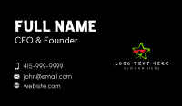 Star Sunglasses Graffiti Business Card