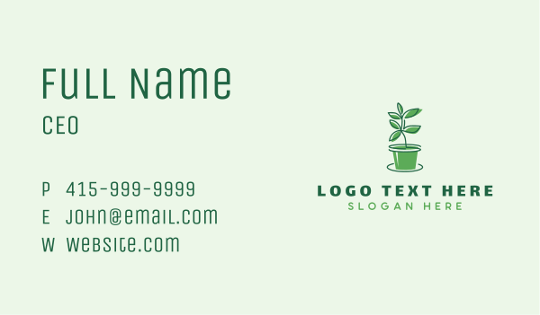 Leaf Plant Landscaping Business Card Design Image Preview