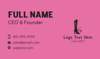 Fashion Boots Tailor Business Card Design