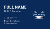 Baseball Sports Club Business Card