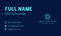 Blue Astral Letter Business Card