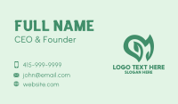 Natural Heart Plant Business Card