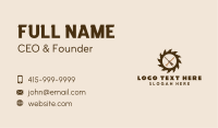 Chisel & Nail Carpentry Business Card Design