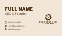 Chisel & Nail Carpentry Business Card