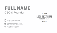 Recording Album Business Card example 3