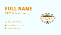 Sunset Mountain Journey Business Card Design