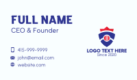 Baseball Team Shield Crest Business Card Design