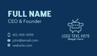 Chat Bot Communication Business Card