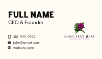 Alaska Prickly Rose Flower Business Card Design