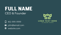 Green Robotic Symbol Business Card