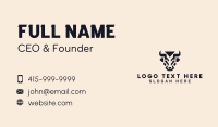 Wild Bull Animal Business Card Design
