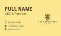 Viking Helmet Emblem Business Card Design