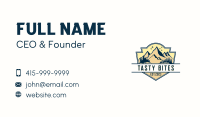 Adventure Mountain Camping Business Card