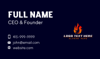 Fiery Bird Phoenix Business Card Design