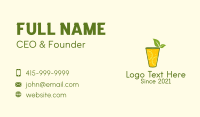 Lemon Juice Business Card example 3