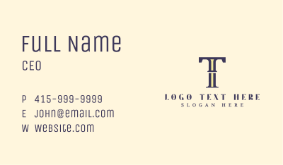 Legal Advice Firm Attorney Business Card