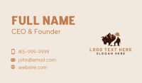 Mountain Buffalo Bison Business Card