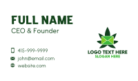 Marijuana Mail Business Card