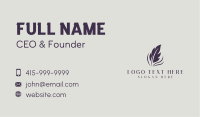 Feather Quill Author Publishing Business Card