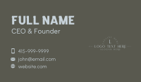 Luxe Elegant Lettermark Business Card