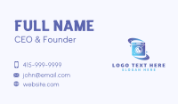 Gradient Washing Machine Business Card