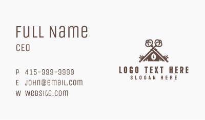 Keyhole Locksmith Property Business Card Image Preview