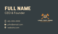 Woodworking Craft Tools Business Card
