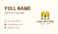 Geometrical Forest Park Business Card Design