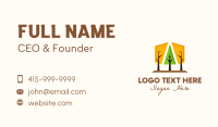 Geometrical Forest Park Business Card