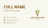 Natural Vegetarian Leaves  Business Card