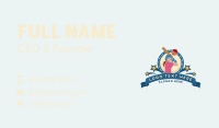 Cricket Female Player Business Card Design