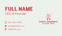 Happy Hamburger Sandwich  Business Card Image Preview