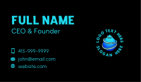 Blue Water Droplet Business Card