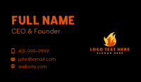 Spicy Chicken Fire Business Card Design