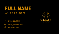 Justice Legal Firm Business Card