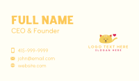 Sleeping Cat Veterinary  Clinic Business Card Design