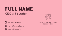 Flower Beauty Lady Business Card Design