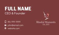 Minimalist  Swallow Bird Business Card Image Preview