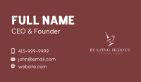 Minimalist  Swallow Bird Business Card Image Preview