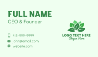 Bouquet Green Leaves Business Card