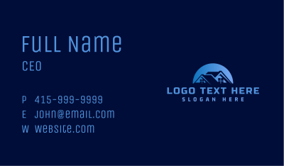 Residential Roofing Contractor Business Card