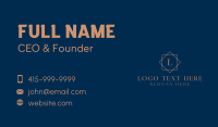 Classy Polygon Letter Business Card Design