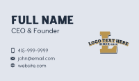 Sport Varsity Letter Business Card Design